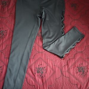 Marc New York Black Performance Leggings with Logo Detail